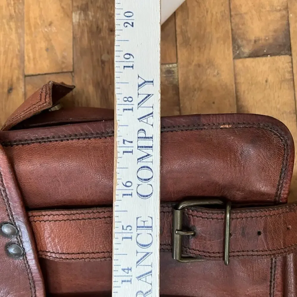 Brown Leather Messenger Bag 18